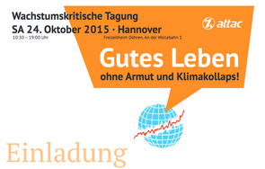 Wachstumskritische Tagung – 24. Oktober 2015 · Hannover
